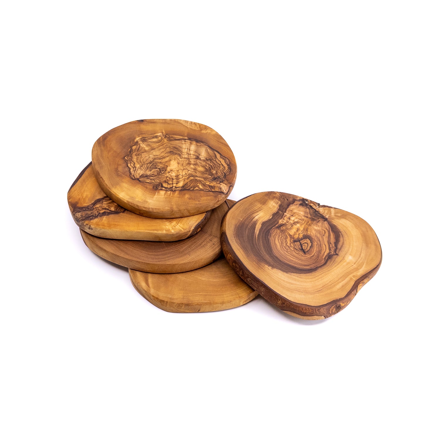 Qartaj Olivewood Natural Edge Coasters