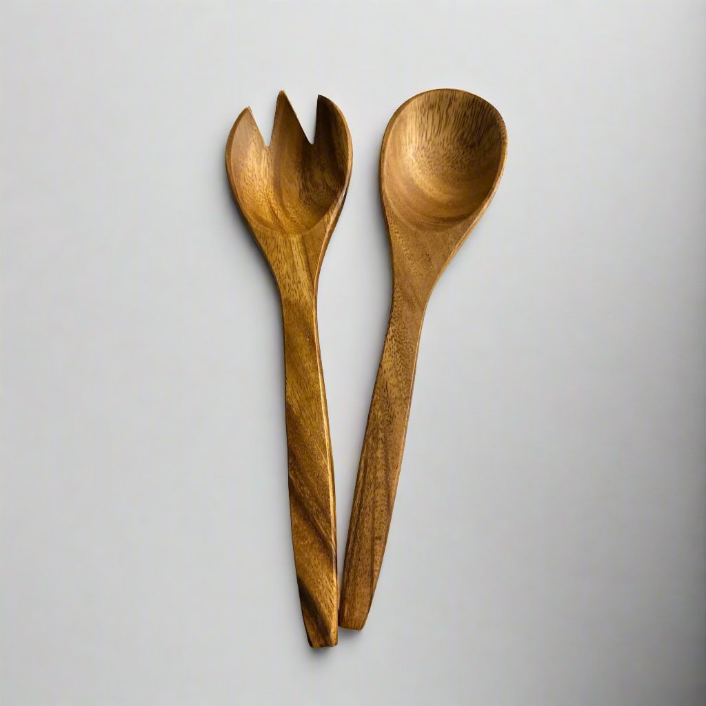 Manila Acacia Salad Serving Duo (12")