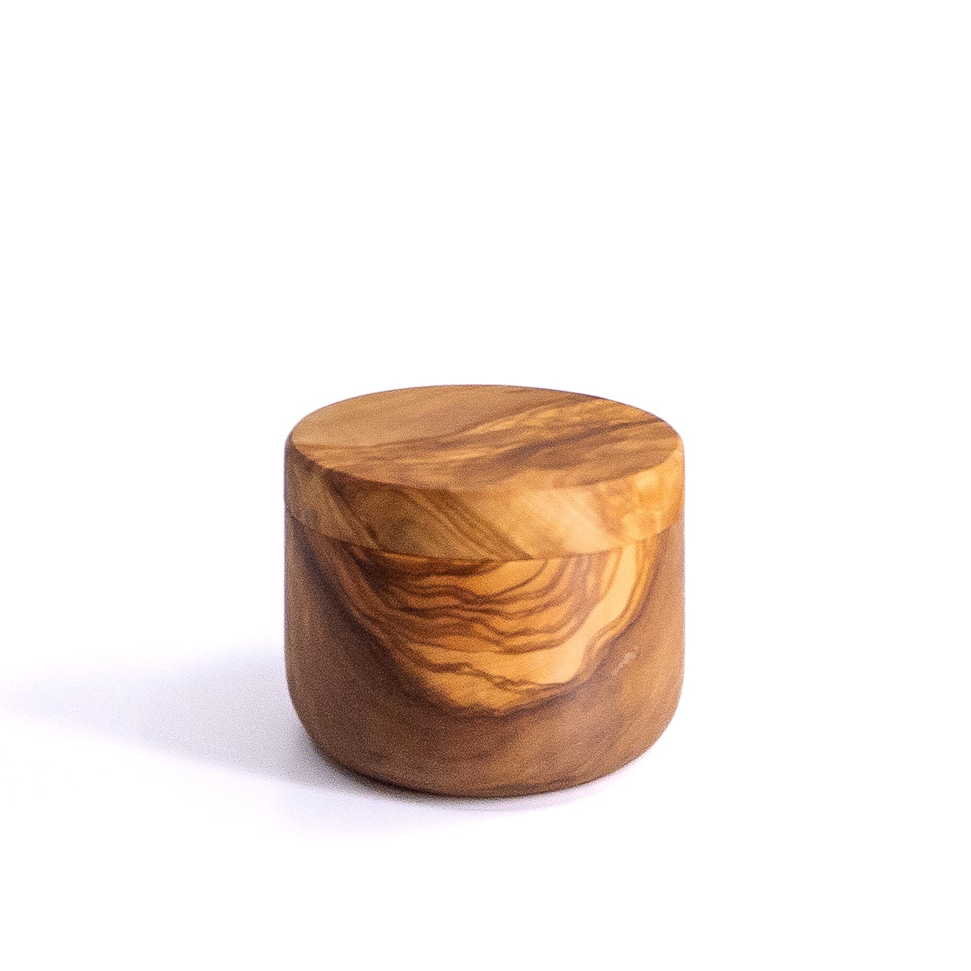 Qartaj Olivewood Salt Cellar with Magnetic lid